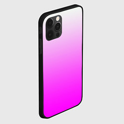 Чехол для iPhone 12 Pro Max Gradient color pink, цвет: 3D-черный — фото 2