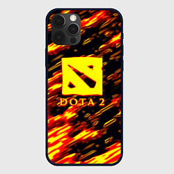 Чехол iPhone 12 Pro Max DOTA2 огенный стиль текстура