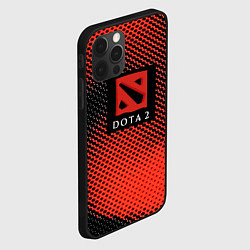 Чехол для iPhone 12 Pro Max DOTA 2 краски абстракция, цвет: 3D-черный — фото 2