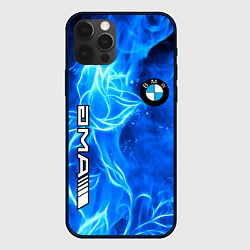 Чехол iPhone 12 Pro Max BMW flower flame