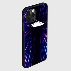 Чехол для iPhone 12 Pro Max Papa Roach neon energy, цвет: 3D-черный — фото 2