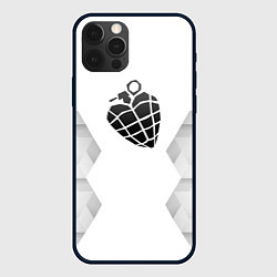 Чехол для iPhone 12 Pro Max Green Day white poly, цвет: 3D-черный