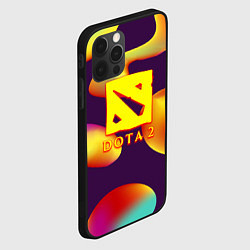 Чехол для iPhone 12 Pro Max Dota 2 неоновая абстракция, цвет: 3D-черный — фото 2