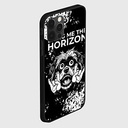 Чехол для iPhone 12 Pro Max Bring Me the Horizon рок пес, цвет: 3D-черный — фото 2