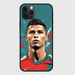 Чехол iPhone 12 Pro Max Футболист Рональдо