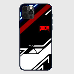 Чехол iPhone 12 Pro Max Doom steel geometry