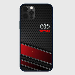 Чехол для iPhone 12 Pro Max Toyota auto car, цвет: 3D-черный