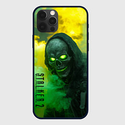 Чехол для iPhone 12 Pro Max Stalker 2 скелет череп, цвет: 3D-черный