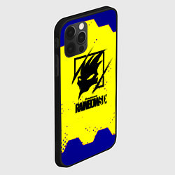 Чехол для iPhone 12 Pro Max Rainbow six hexagon steel, цвет: 3D-черный — фото 2