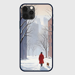 Чехол iPhone 12 Pro Max Прогулка зима