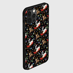 Чехол для iPhone 12 Pro Max Рик и Морти сани с оленем - Christmas, цвет: 3D-черный — фото 2