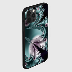 Чехол для iPhone 12 Pro Max Фракталы узорный стиль, цвет: 3D-черный — фото 2