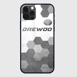 Чехол iPhone 12 Pro Max Daewoo - white gradient посередине