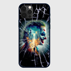 Чехол iPhone 12 Pro Max Джокер в мегаполисе - осколки