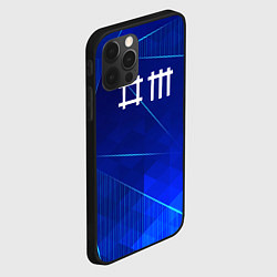 Чехол для iPhone 12 Pro Max Depeche Mode blue poly, цвет: 3D-черный — фото 2