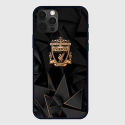 Чехол для iPhone 12 Pro Max Liverpool golden poly, цвет: 3D-черный