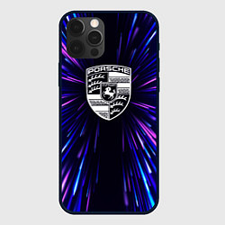 Чехол для iPhone 12 Pro Max Porsche neon energy, цвет: 3D-черный