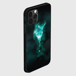 Чехол для iPhone 12 Pro Max  Patronus deer, цвет: 3D-черный — фото 2