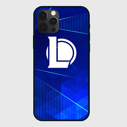 Чехол для iPhone 12 Pro Max League of Legends blue poly, цвет: 3D-черный