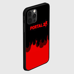 Чехол для iPhone 12 Pro Max Portal fire abstraction, цвет: 3D-черный — фото 2