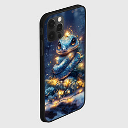 Чехол для iPhone 12 Pro Max Змея елочка, цвет: 3D-черный — фото 2