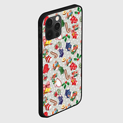 Чехол для iPhone 12 Pro Max Christmas Pattern, цвет: 3D-черный — фото 2