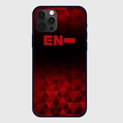 Чехол для iPhone 12 Pro Max Enhypen red poly, цвет: 3D-черный