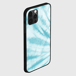 Чехол для iPhone 12 Pro Max Голубой тай дай, цвет: 3D-черный — фото 2