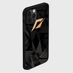 Чехол для iPhone 12 Pro Max Need for Speed golden poly, цвет: 3D-черный — фото 2