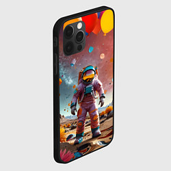 Чехол для iPhone 12 Pro Max Праздничный космонавт, цвет: 3D-черный — фото 2