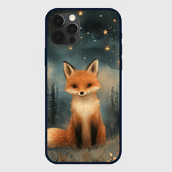 Чехол iPhone 12 Pro Max Лисичка в звездном лесу