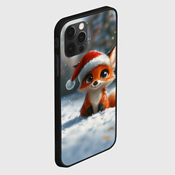 Чехол для iPhone 12 Pro Max Новогодняя милая лисичка, цвет: 3D-черный — фото 2