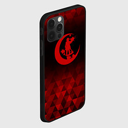 Чехол для iPhone 12 Pro Max Angels of Death red poly, цвет: 3D-черный — фото 2