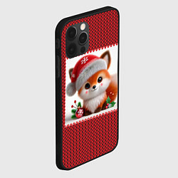 Чехол для iPhone 12 Pro Max Милый новогодний лесенок ИИ, цвет: 3D-черный — фото 2