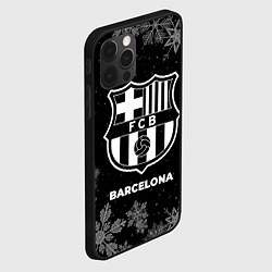 Чехол для iPhone 12 Pro Max Снежный Barcelona, цвет: 3D-черный — фото 2