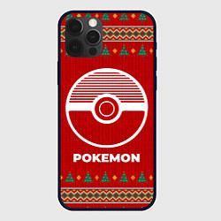 Чехол для iPhone 12 Pro Max Pokemon new year, цвет: 3D-черный