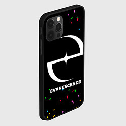 Чехол для iPhone 12 Pro Max Evanescence конфети, цвет: 3D-черный — фото 2