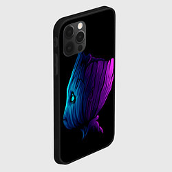 Чехол для iPhone 12 Pro Max Neon Groot, цвет: 3D-черный — фото 2