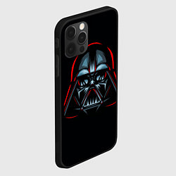 Чехол для iPhone 12 Pro Max Neon Darth Vader, цвет: 3D-черный — фото 2