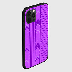 Чехол для iPhone 12 Pro Max Закулисье фиолетовые обои, цвет: 3D-черный — фото 2