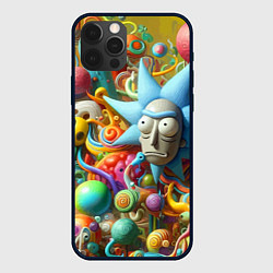 Чехол iPhone 12 Pro Max Рик Санчес - абстракция
