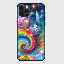 Чехол iPhone 12 Pro Max Абстрактное граффити с лицом девушки
