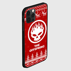 Чехол для iPhone 12 Pro Max Новогодний The Offspring с оленями, цвет: 3D-черный — фото 2