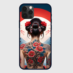 Чехол iPhone 12 Pro Max Девушка в татуировках