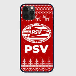 Чехол для iPhone 12 Pro Max Новогодний PSV с оленями, цвет: 3D-черный