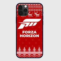 Чехол для iPhone 12 Pro Max Новогодний Forza Horizon с оленями, цвет: 3D-черный