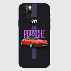 Чехол для iPhone 12 Pro Max Porsche 911 cпортивный немецкий автомобиль, цвет: 3D-черный