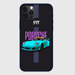 Чехол для iPhone 12 Pro Max Немецкий автомобиль Porsche 911, цвет: 3D-черный