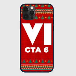 Чехол для iPhone 12 Pro Max GTA 6 new year, цвет: 3D-черный