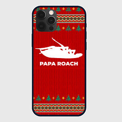 Чехол для iPhone 12 Pro Max Papa Roach new year, цвет: 3D-черный